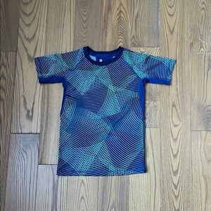 All in Motion Blue and Green Kids Rashguard